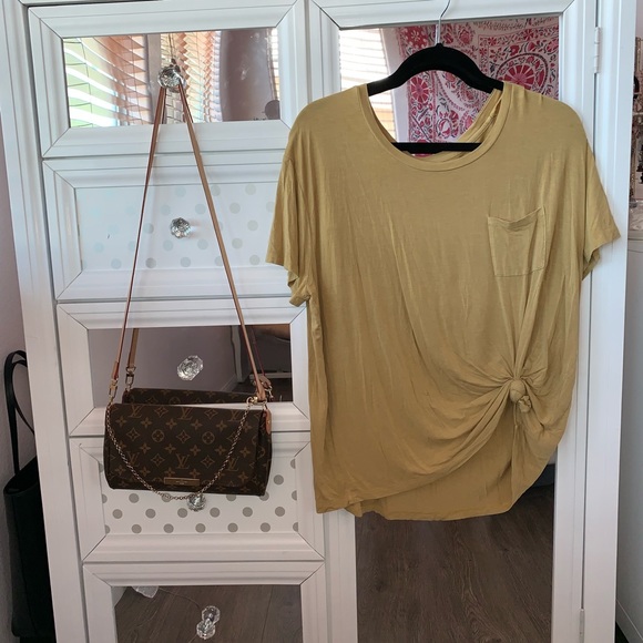 Mossimo Supply Co. Tops - MUSTARD TEE W POCKET Mossimo Supply Co. Tops - MUSTARD TEE W POCKET